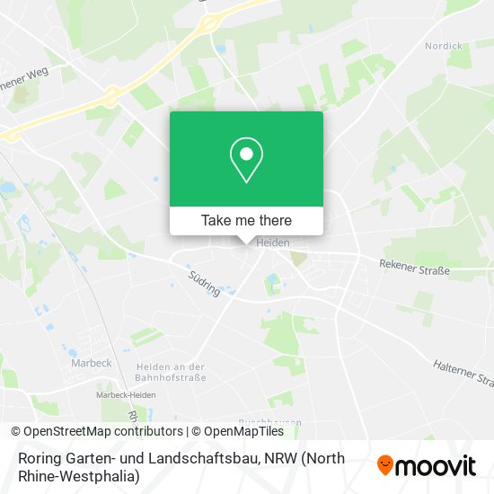 Roring Garten- und Landschaftsbau map