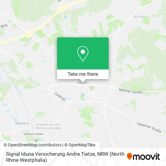 Карта Signal Iduna Versicherung Andre Tietze
