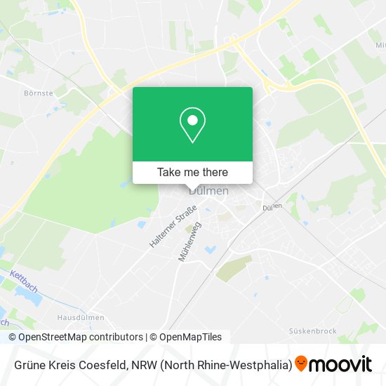 Grüne Kreis Coesfeld map