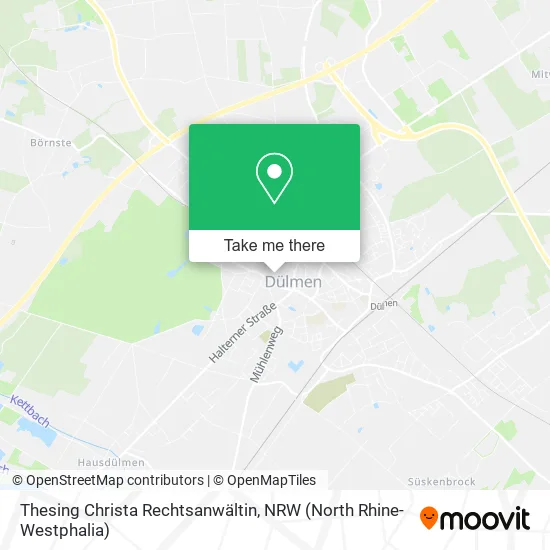 Карта Thesing Christa Rechtsanwältin