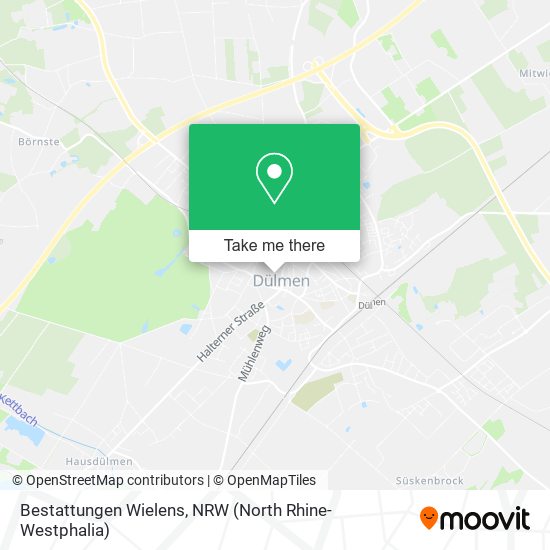 Bestattungen Wielens map