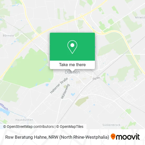 Карта Rsw Beratung Hahne