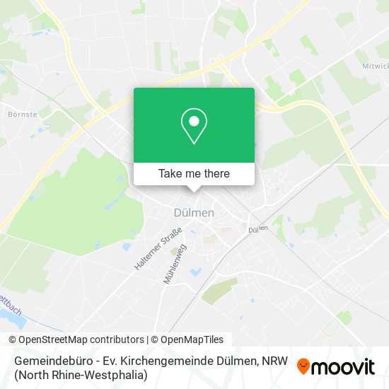 Gemeindebüro - Ev. Kirchengemeinde Dülmen map