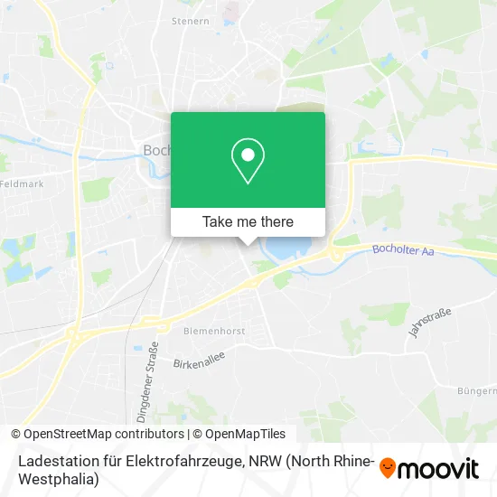 Карта Ladestation für Elektrofahrzeuge