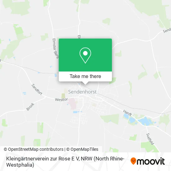 Карта Kleingärtnerverein zur Rose E V