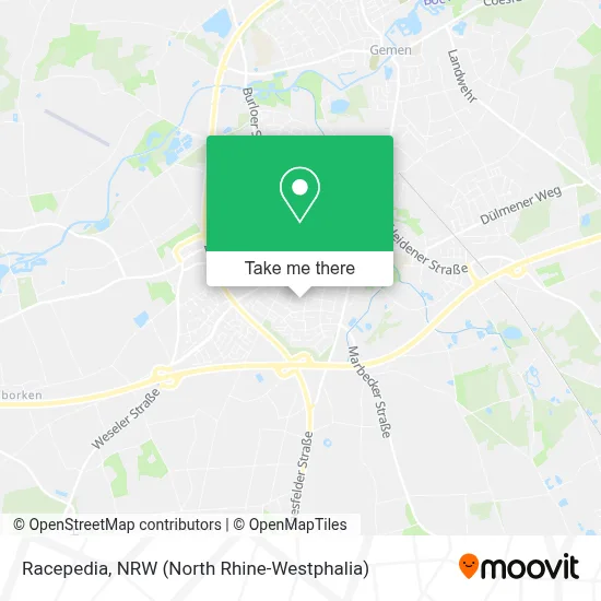 Racepedia map