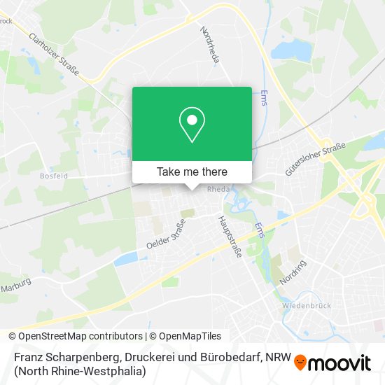 Franz Scharpenberg, Druckerei und Bürobedarf map