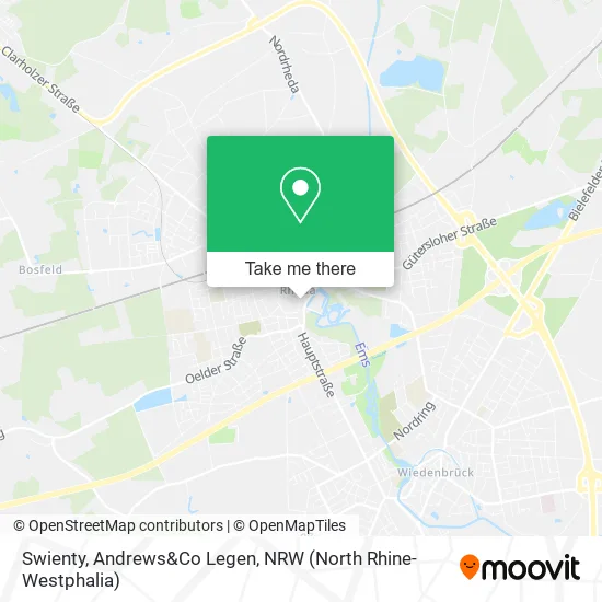 Карта Swienty, Andrews&Co Legen