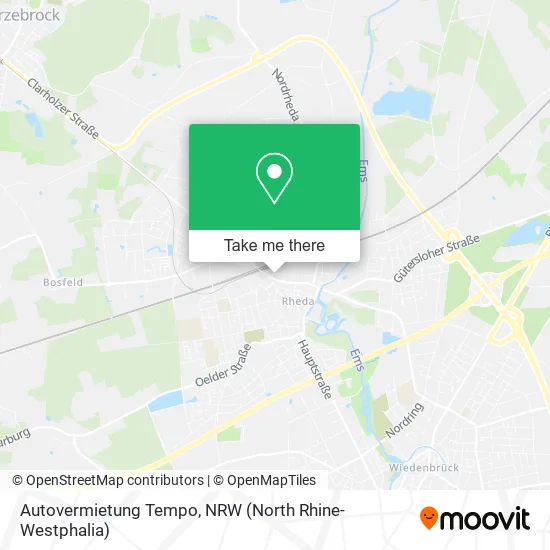 Autovermietung Tempo map