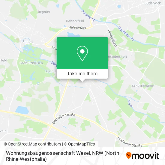 Карта Wohnungsbaugenossenschaft Wesel