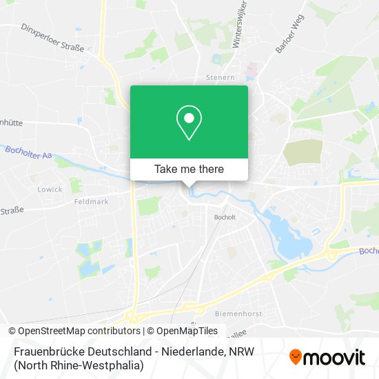 Frauenbrücke Deutschland - Niederlande map