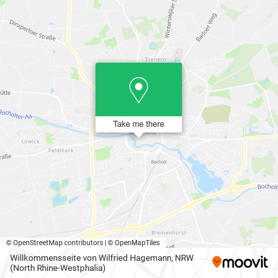 Willkommensseite von Wilfried Hagemann map