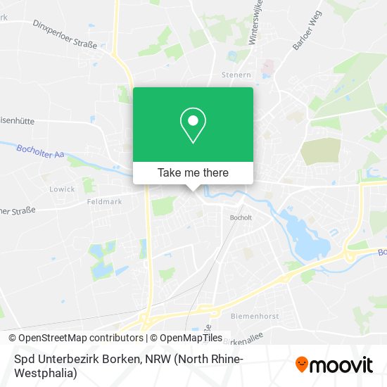 Spd Unterbezirk Borken map