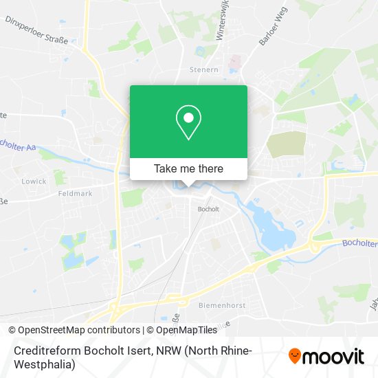 Creditreform Bocholt Isert map