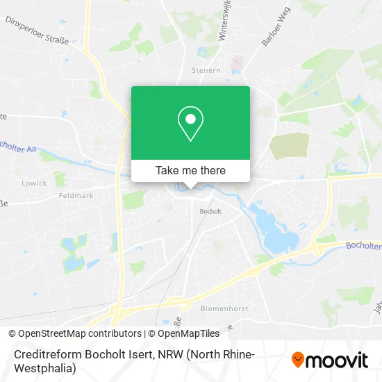 Карта Creditreform Bocholt Isert