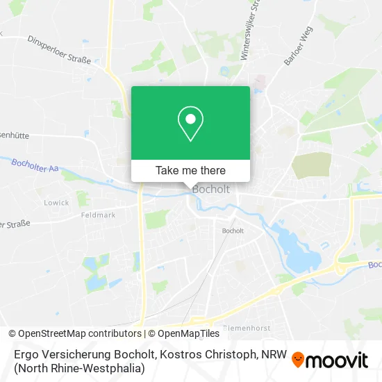 Карта Ergo Versicherung Bocholt, Kostros Christoph
