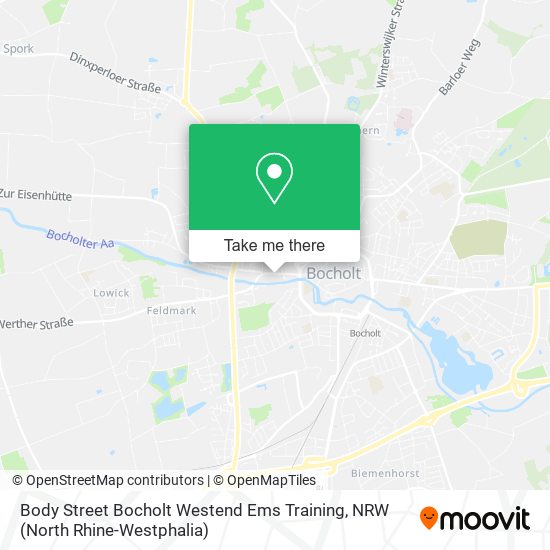 Карта Body Street Bocholt Westend Ems Training