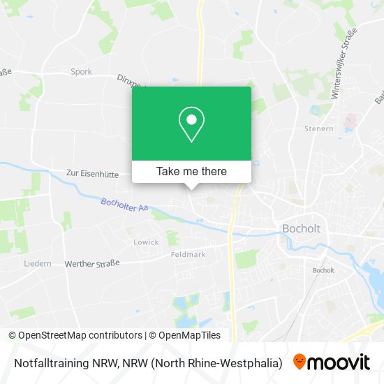 Notfalltraining NRW map