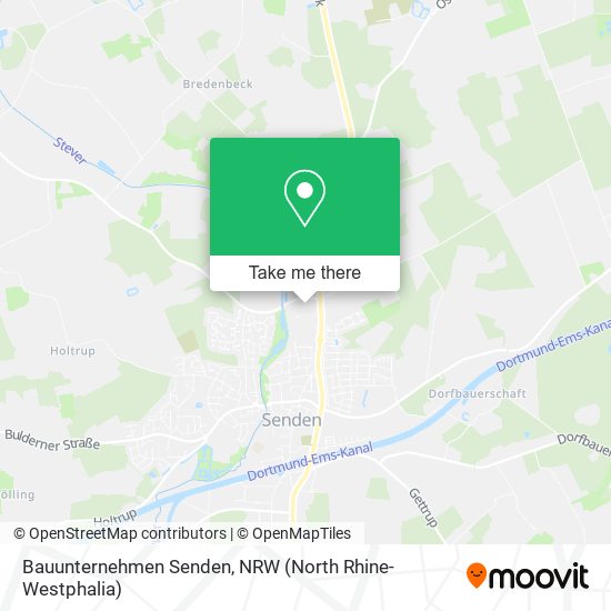 Bauunternehmen Senden map