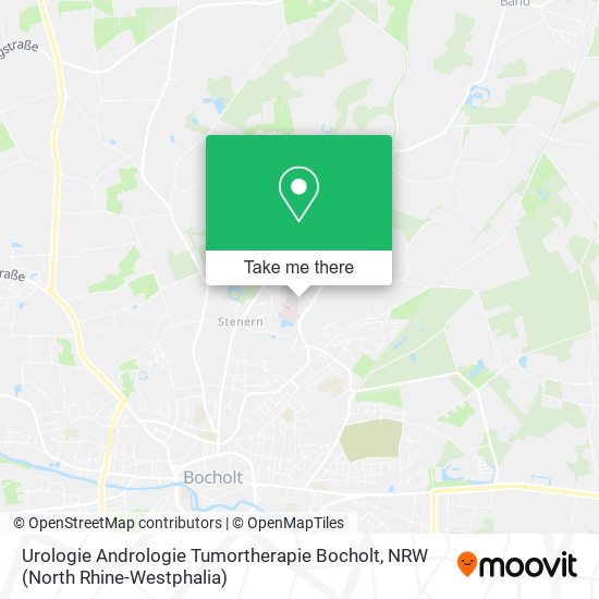 Карта Urologie Andrologie Tumortherapie Bocholt