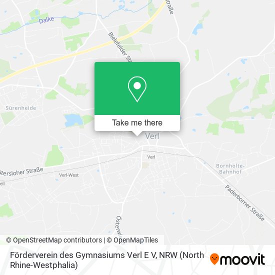 Förderverein des Gymnasiums Verl E V map