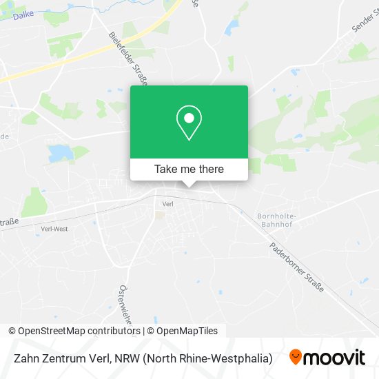 Zahn Zentrum Verl map