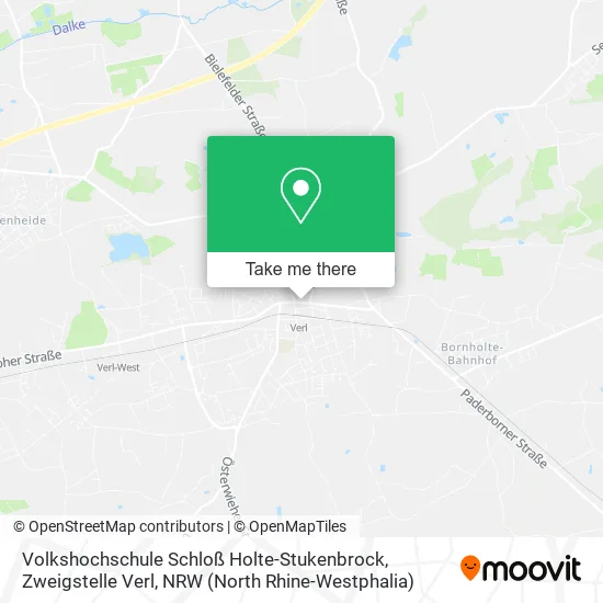 Карта Volkshochschule Schloß Holte-Stukenbrock, Zweigstelle Verl