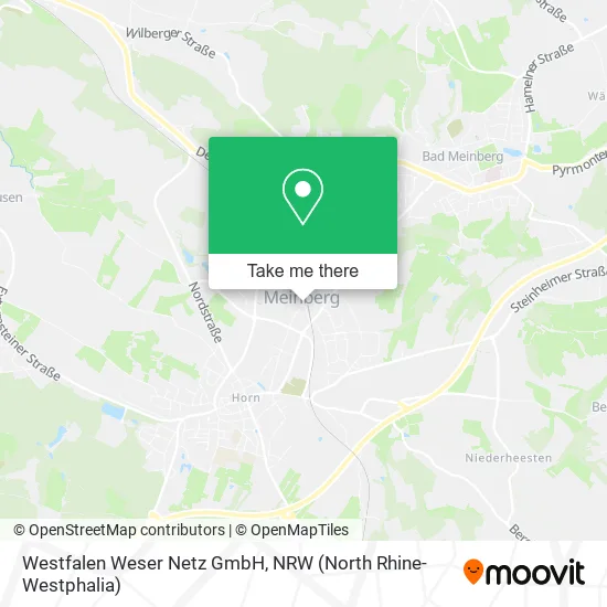 Карта Westfalen Weser Netz GmbH