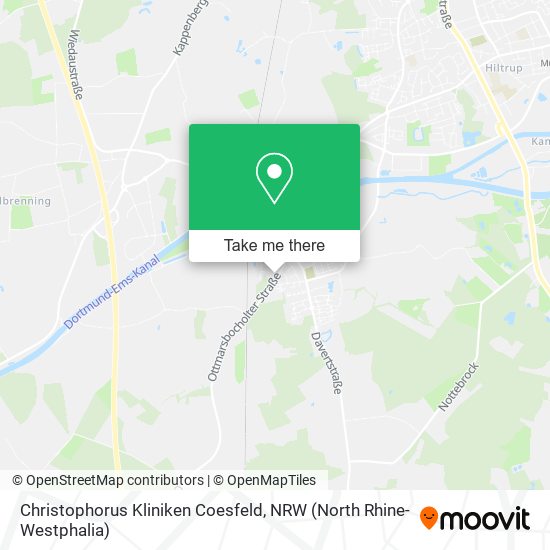 Christophorus Kliniken Coesfeld map