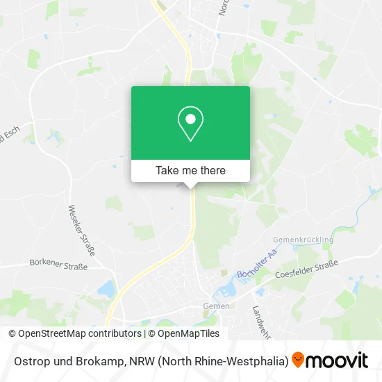 Ostrop und Brokamp map