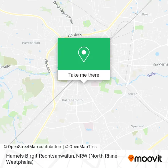 Карта Hamels Birgit Rechtsanwältin