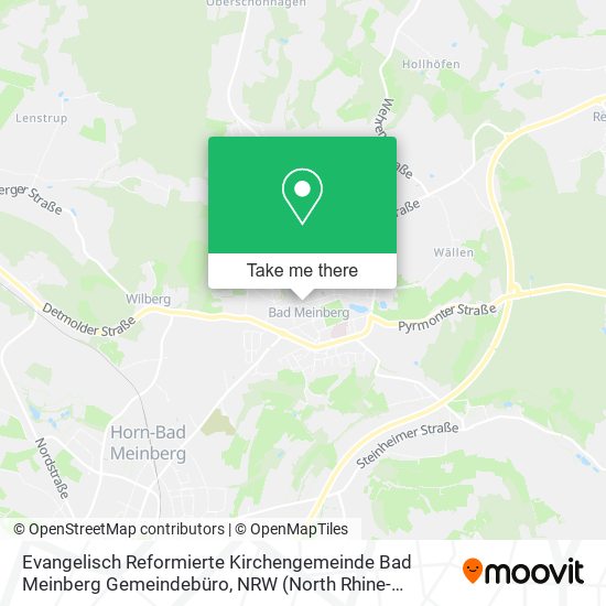 Evangelisch Reformierte Kirchengemeinde Bad Meinberg Gemeindebüro map