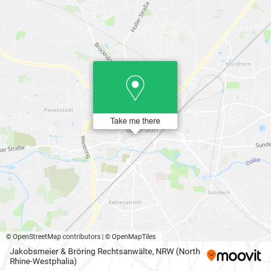 Карта Jakobsmeier & Bröring Rechtsanwälte