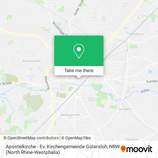 Apostelkirche - Ev. Kirchengemeinde Gütersloh map