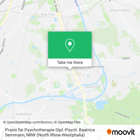 Карта Praxis für Psychotherapie Dipl.-Psych. Beatrice Semmann