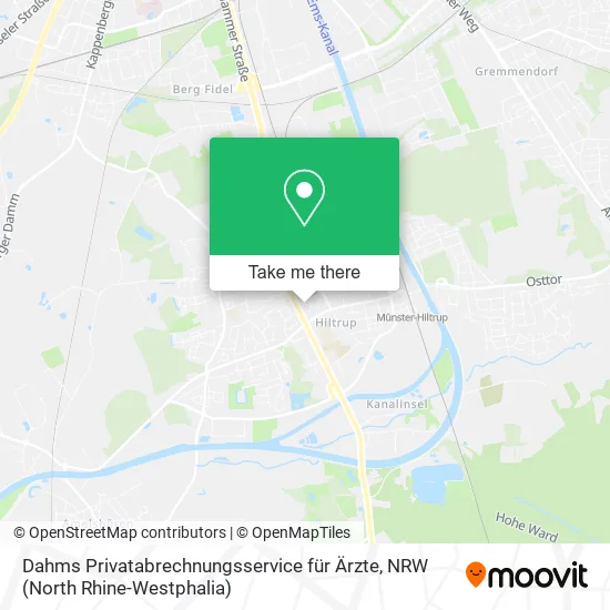 Карта Dahms Privatabrechnungsservice für Ärzte