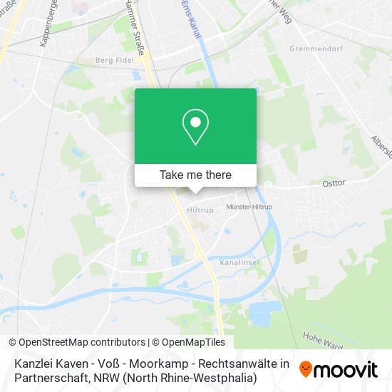 Kanzlei Kaven - Voß - Moorkamp - Rechtsanwälte in Partnerschaft map