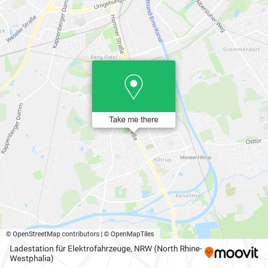 Ladestation für Elektrofahrzeuge map