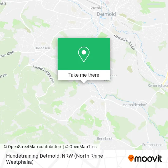 Карта Hundetraining Detmold