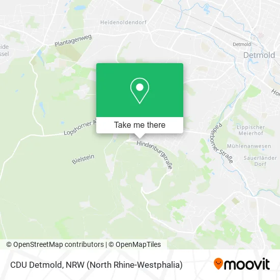 Карта CDU Detmold
