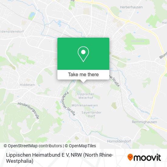 Lippischen Heimatbund E V map