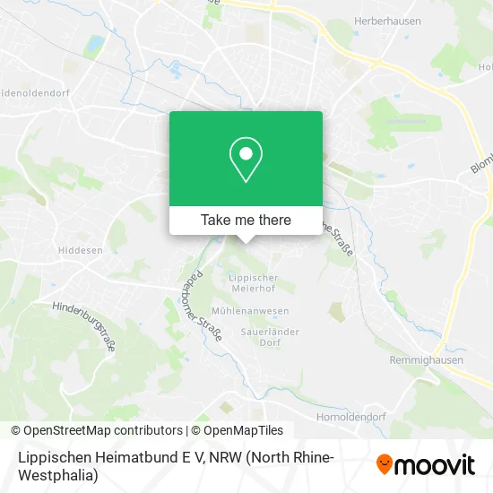 Карта Lippischen Heimatbund E V