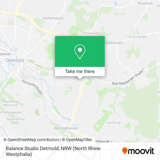 Balance Studio Detmold map
