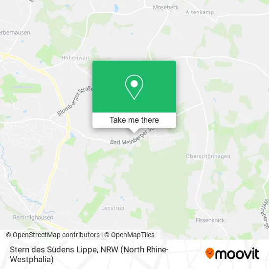 Карта Stern des Südens Lippe