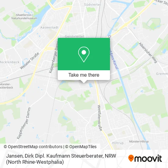 Карта Jansen, Dirk Dipl. Kaufmann Steuerberater