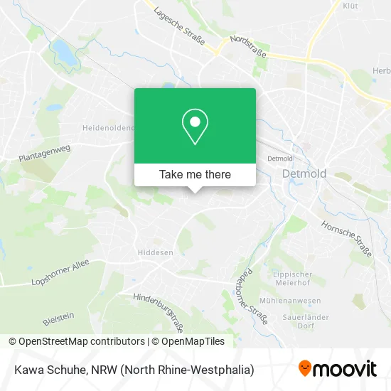 Карта Kawa Schuhe