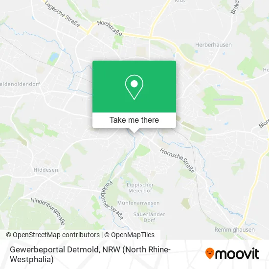 Gewerbeportal Detmold map