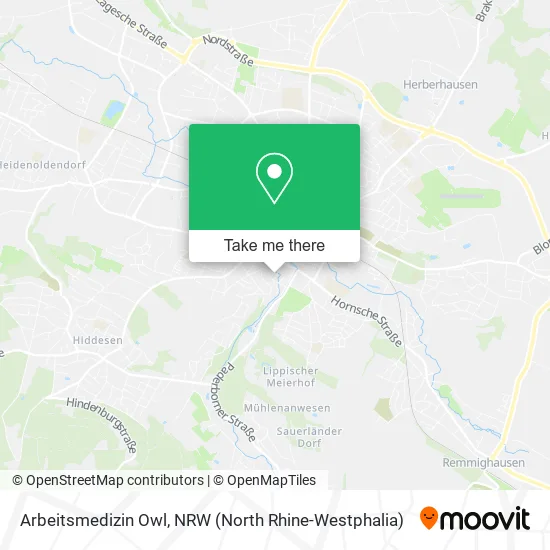 Карта Arbeitsmedizin Owl