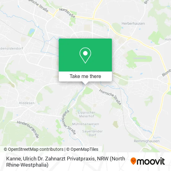Карта Kanne, Ulrich Dr. Zahnarzt Privatpraxis