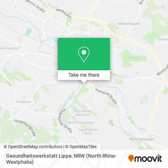 Gesundheitswerkstatt Lippe map